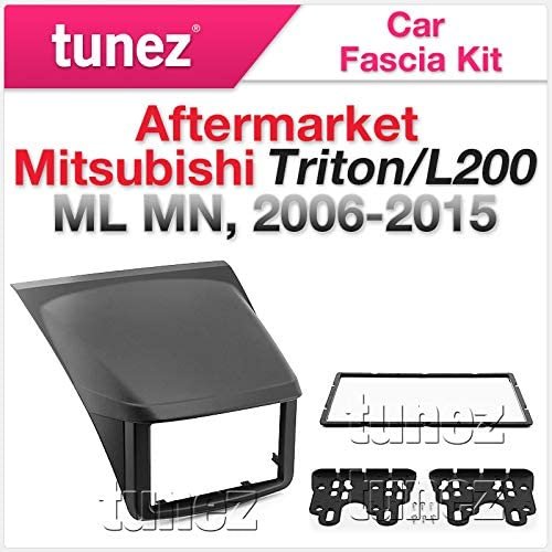 Mitsubishi Triton L200 2006-2015 ML MN Fascia Facia Kit Double-DIN Dash Panel Mitsubishi Triton L200 2006-2015 ML MN Fascia Facia Kit Double-DIN Dash Panel