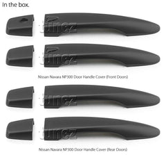 Matte Black Keyless Smart Key Door Handle Cover For Nissan Navara NP300 D23 Matte Black Keyless Smart Key Door Handle Cover For Nissan Navara NP300 D23