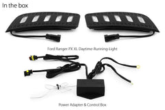 Daytime Running Light DRL For Ford Ranger T6 PX MK1 2011-2014 Bar Pair White LED Daytime Running Light DRL For Ford Ranger T6 PX MK1 2011-2014 Bar Pair White LED