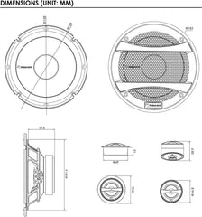 Nakamichi NSE-CS1658 6.5-inches Car Stereo 2 Way Component Speaker 350 Watts Peak Power 53-19.5kHz Frequency Response Nakamichi NSE-CS1658 6.5-inches Car Stereo 2 Way Component Speaker 350 Watts Peak Power 53-19.5kHz Frequency Response