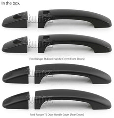 Keyless Smart Matt Key Door Handle Cover For Ford Ranger PX T6 XL XLT Wildtrak Keyless Smart Matt Key Door Handle Cover For Ford Ranger PX T6 XL XLT Wildtrak