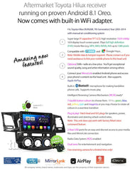 9" Android Car Player MP3 For Toyota Hilux 2005-2014 Stereo Radio GPS Fascia