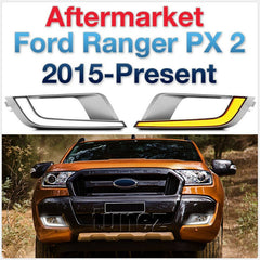 COB Rectangular Ford Ranger MK2 T6 Wildtrak 2015-18 LED DRL Daylight Fog Lamp