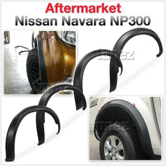 4 Pcs Set Wheel Arch Fender Flare Slim Matte Black For Nissan Navara NP300 D23