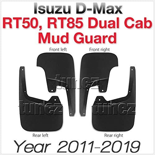 Front Rear Mud Flap Splash Guard Isuzu D-Max Double Dual Cab RT50 RT85 DMax 2012-2019 Front Rear Mud Flap Splash Guard Isuzu D-Max Double Dual Cab RT50 RT85 DMax 2012-2019