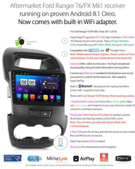 9" Android MP3 Car Player For Ford Ranger PX T6 MK1 2011-2014 Stereo MP4 Radio