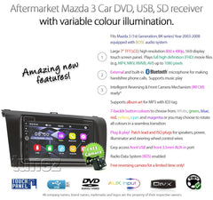 7" Car DVD Player CD MP3 For Mazda 3 2003-2008 BK Radio BOSE Stereo USB Fascia