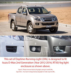 Daytime Running Light DRL New Pair LED Lights for Isuzu D-Max 2012-2016 2nd Generation RT50 Fog Lamp Kit Foglight Pre-Facelift Car Daytime Running Light DRL New Pair LED Lights for Isuzu D-Max 2012-2016 2nd Generation RT50 Fog Lamp Kit Foglight Pre-Facelift Car