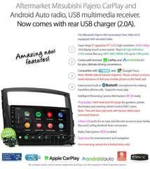 Apple CarPlay Android Auto For Mitsubishi Pajero NW NT NS 2006-2015 Radio Stereo
