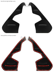 Front Tail Rear Light Lamp Cover For Toyota Hilux 2016 2017 2018 TRD Black Front Tail Rear Light Lamp Cover For Toyota Hilux 2016 2017 2018 TRD Black