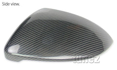 Real Carbon Fiber Side Mirror Cover Car Black For Volkswagen Golf 7 MK7