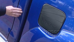 Matte Matt Black Fuel Petrol Gas Tank Door Cover For Toyota Hilux TRD KUN26 Matte Matt Black Fuel Petrol Gas Tank Door Cover For Toyota Hilux TRD KUN26