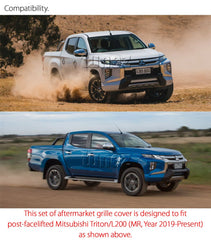 Grille Grill Cover Guard Protector For Mitsubishi Triton MR 2019-2021 Grille Grill Cover Guard Protector For Mitsubishi Triton MR 2019-2021
