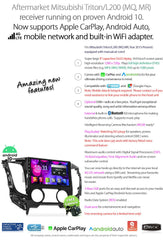 Apple CarPlay Android Car For Mitsubishi Triton 2015-2021 MQ MR Radio Stereo MP3
