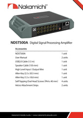 Nakamichi NDST500A Car Stereo Digital Signal Processing Power Car Amplifier DSP 6 Channels High 12 Channels Low Level Input External Bluetooth Optical Coaxial