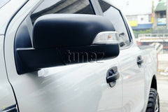 Ford Ranger PX MK2 T6 2015 2016 Matte Matt Black Side Vent Mirror Cover M-Sport Ford Ranger PX MK2 T6 2015 2016 Matte Matt Black Side Vent Mirror Cover M-Sport