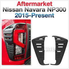 Carbon Print Rear Light Lamp Cover For Navara NP300 D23 2019 2020 2021 2022