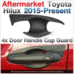 4x Door Handle Cup Guard Cover Matt Black For Toyota Hilux 2017 2018 2019 GUN1 4x Door Handle Cup Guard Cover Matt Black For Toyota Hilux 2017 2018 2019 GUN1
