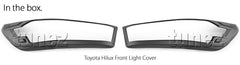 Black Headlight Head Light Lamp Cover Front For Toyota Hilux Mk3 2021 2022 SR Black Headlight Head Light Lamp Cover Front For Toyota Hilux Mk3 2021 2022 SR