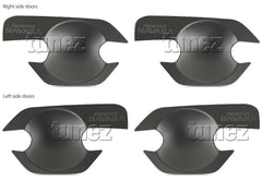 4x Door Handle Cup Guard Cover Matt Black For Nissan Navara D40 2005-2015 4x Door Handle Cup Guard Cover Matt Black For Nissan Navara D40 2005-2015