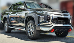 Matte Black Front Fog Light Lamp Cover Mitsubishi Triton MR 2019 2020 GSR GLS Matte Black Front Fog Light Lamp Cover Mitsubishi Triton MR 2019 2020 GSR GLS