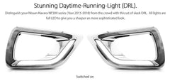 New LED Daytime Running Light DRL For Nissan Navara D23 NP300 Kit Fog Lamp New LED Daytime Running Light DRL For Nissan Navara D23 NP300 Kit Fog Lamp