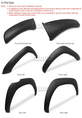 6 Pcs Set Wide Body Wheel Arch Fender Flare Plastic ABS For Toyota Hilux GUN1 6 Pcs Set Wide Body Wheel Arch Fender Flare Plastic ABS For Toyota Hilux GUN1