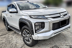 Matte Black Front Fog Light Lamp Cover For Mitsubishi Triton MR 2019 2020 GLX Matte Black Front Fog Light Lamp Cover For Mitsubishi Triton MR 2019 2020 GLX