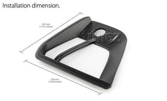 Matte Black Front Fog Light Lamp Cover Mitsubishi Triton MR 2019 2020 GSR GLS Matte Black Front Fog Light Lamp Cover Mitsubishi Triton MR 2019 2020 GSR GLS