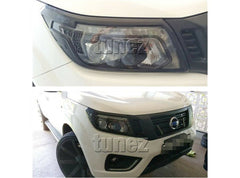 Front Tail Rear Light Lamp Cover Black For Nissan Navara NP300 D23 2015-2019 Front Tail Rear Light Lamp Cover Black For Nissan Navara NP300 D23 2015-2019