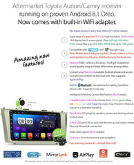 9" Android MP3 Car Player Toyota Camry XV40 2006-2011 Radio Stereo GPS Fascia