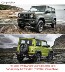 NEW Window Door Visor Weathershield Weather Shield For Suzuki Jimny GJ 2019 2020 NEW Window Door Visor Weathershield Weather Shield For Suzuki Jimny GJ 2019 2020