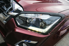 Matt Black Front Tail Rear Light Head Lamp Cover Isuzu D-Max DMax RT85 2017 2018 Matt Black Front Tail Rear Light Head Lamp Cover Isuzu D-Max DMax RT85 2017 2018