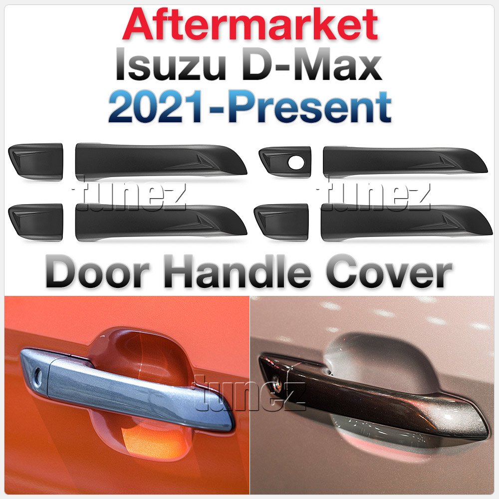Black Door Handle Guard Cover Protector For Isuzu D-Max DMax RG 2021 2022 Black Door Handle Guard Cover Protector For Isuzu D-Max DMax RG 2021 2022