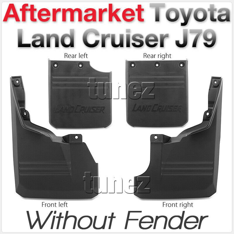 Front Rear Mud Flap Splash Guard Toyota LandCruiser J79 70 Pickup Series ABS Front Rear Mud Flap Splash Guard Toyota LandCruiser J79 70 Pickup Series ABS