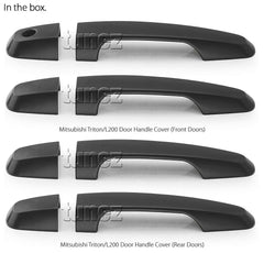 Matt Manual Remote Key Door Handle Cover Guard For Mitsubishi Triton MQ MR Matt Manual Remote Key Door Handle Cover Guard For Mitsubishi Triton MQ MR