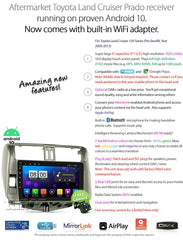 9" Android Car Player MP3 For Toyota Land Cruiser Prado J150 Stereo Radio GPS