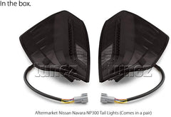 Tail Lights Rear Lamp LED Smoked For Nissan Navara NP300 D23 Series DX RX ST ST-X SL Visia Acenta Acenta+ N-Connecta Tekna Truck Pickup Full COB LED Replacement 2015 2016 2017 2018 2019 2020 Tail Lights Rear Lamp LED Smoked For Nissan Navara NP300 D23 Series DX RX ST ST-X SL Visia Acenta Acenta+ N-Connecta Tekna Truck Pickup Full COB LED Replacement 2015 2016 2017 2018 2019 2020