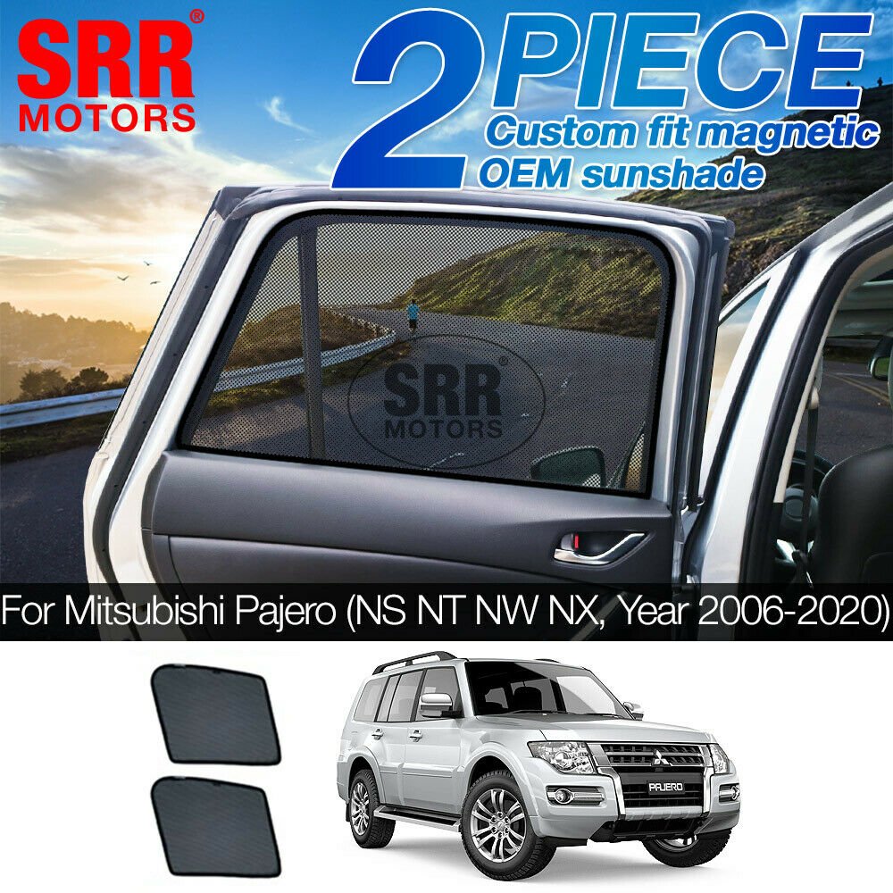 Custom Magnetic Sun Shade Rear Door Car Window Mitsubishi Pajero 2006-2020 NW NX Custom Magnetic Sun Shade Rear Door Car Window Mitsubishi Pajero 2006-2020 NW NX