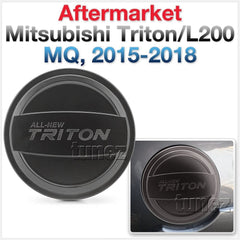 Petrol Gas Fuel Tank Door Cap Black Cover Car Compatible with Mitsubishi Triton MQ Year 2015-2018
