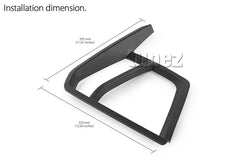 Black Front Fog Light Lamp Cover For Mitsubishi Triton MR 2019 2020 2021 2022 Black Front Fog Light Lamp Cover For Mitsubishi Triton MR 2019 2020 2021 2022