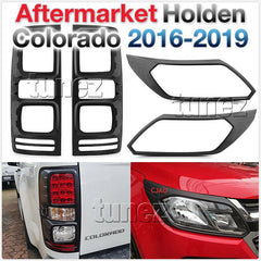 Front Tail Rear Light Lamp Cover Black Holden Colorado RG MK2 2016-2019 Car