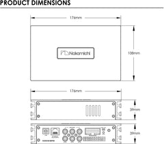 Nakamichi NDS4610AS Car Stereo Digital Signal Processing Power Car Amplifier DSP 4 Channels High 6 Channels Low Level Input External Bluetooth Amplified 25W Power Nakamichi NDS4610AS Car Stereo Digital Signal Processing Power Car Amplifier DSP 4 Channels High 6 Channels Low Level Input External Bluetooth Amplified 25W Power