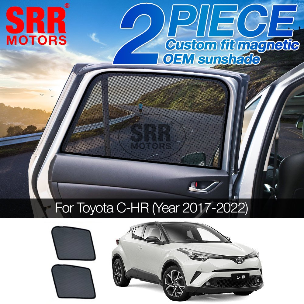 Custom Magnetic Sun Shade Rear Door Car Window For Toyota C-HR CHR 2017-2021 Custom Magnetic Sun Shade Rear Door Car Window For Toyota C-HR CHR 2017-2021