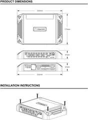 Nakamichi NDST500A Car Stereo Digital Signal Processing Power Car Amplifier DSP 6 Channels High 12 Channels Low Level Input External Bluetooth Optical Coaxial Nakamichi NDST500A Car Stereo Digital Signal Processing Power Car Amplifier DSP 6 Channels High 12 Channels Low Level Input External Bluetooth Optical Coaxial