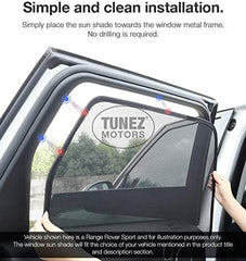 Sunshades - Custom Side Window Sunshades Magnetic Sun Shade Rear Door Side Visor Car Compatible with BMW X3 E83 Year 2003-2010