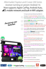 Apple CarPlay Android Auto MP3 For Toyota LandCruiser 200 J200 Radio Stereo MP4