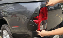 Front Tail Rear Light Lamp Cover For Toyota Hilux 2016 2017 2018 TRD Black Front Tail Rear Light Lamp Cover For Toyota Hilux 2016 2017 2018 TRD Black