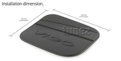 Matte Matt Black Fuel Petrol Gas Tank Door Cover For Toyota Hilux TRD KUN26 Matte Matt Black Fuel Petrol Gas Tank Door Cover For Toyota Hilux TRD KUN26