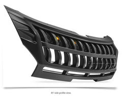 Grille Grill Amber LED Matte Black For Mitsubishi Triton MR 2018 2019 2020 2021